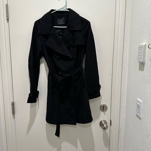 Black trench coat